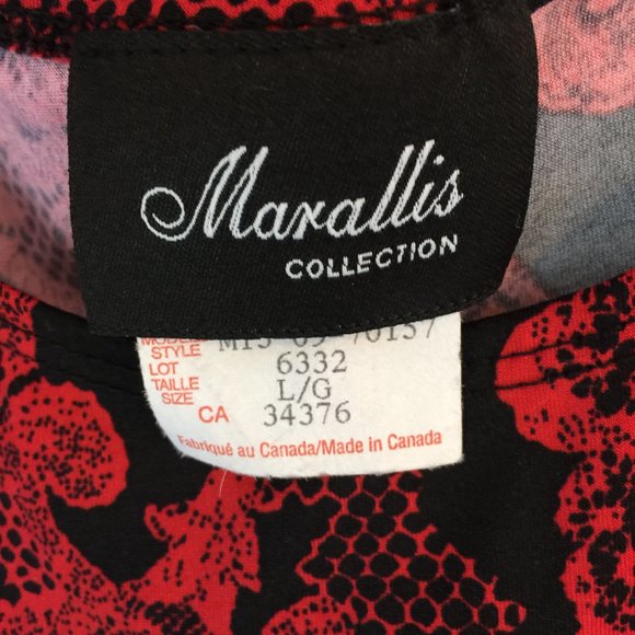 Tank and Skirt Vibrant 'China Red' and Black Floral - Picture 5 of 11